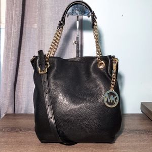 MICHAEL KORS Jet Set Leather Chain Crossbody